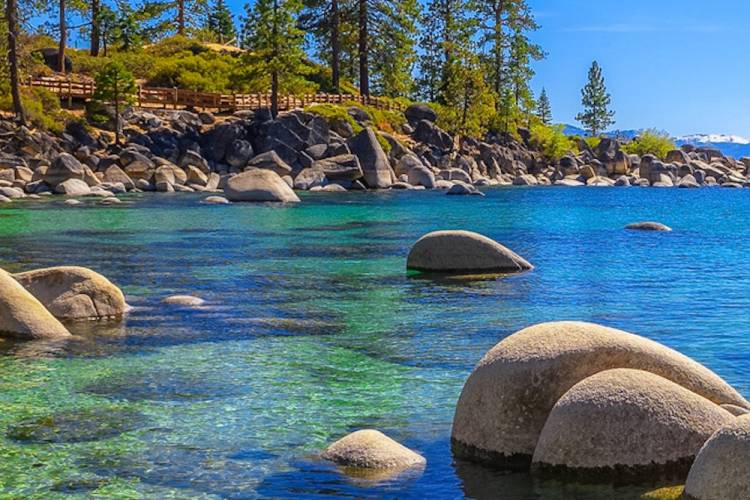 Clear water of Lake Tahoe