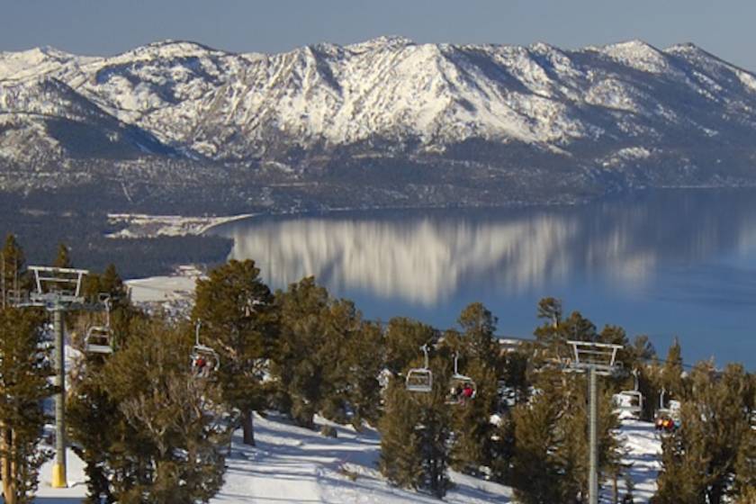 ski lifts in tahoe in winter